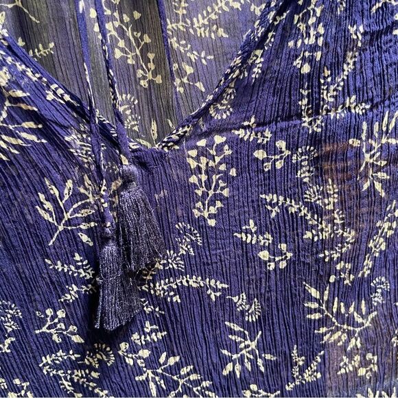 Lucky Brand Long Sleeve Sheer Top - Picture 2 of 4